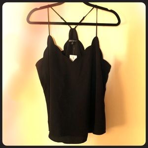 NWT J. Crew Mercantile Scalloped Tank Top